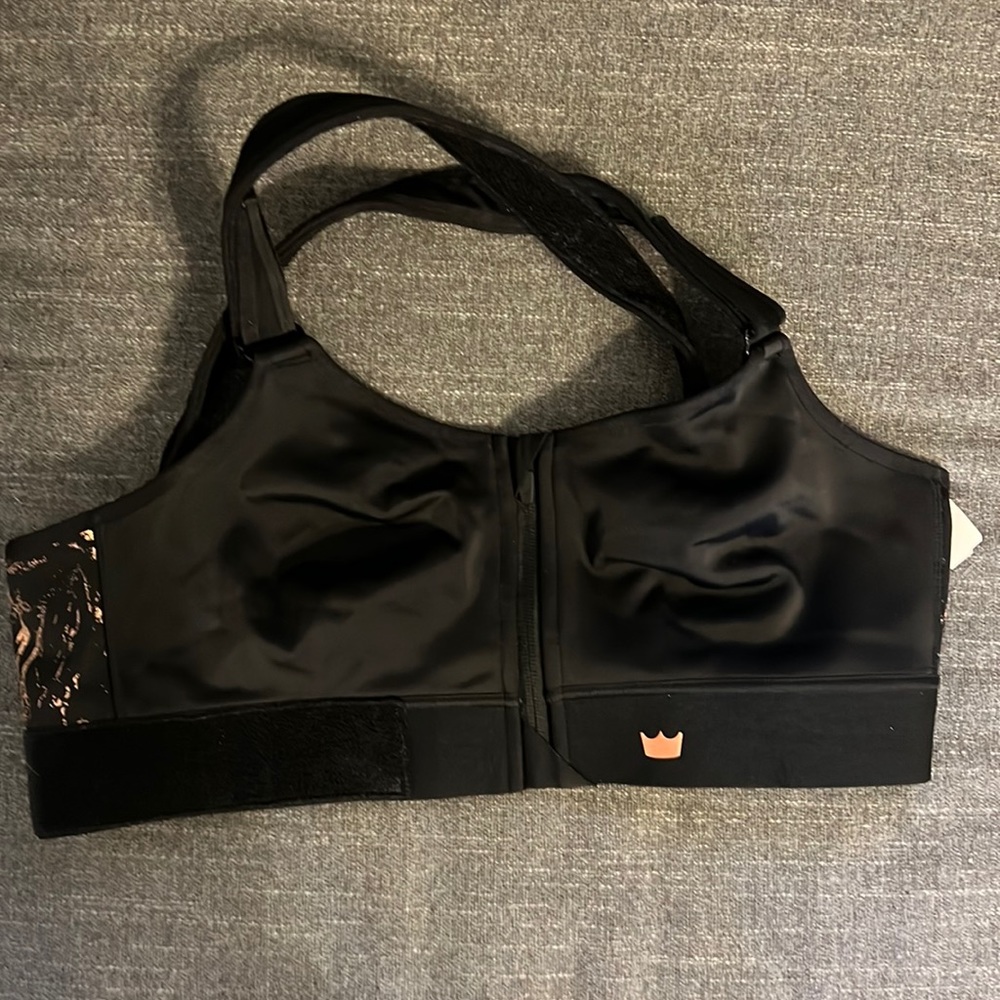 SHEFIT FLEX SPORTS BRA BLACK ROSE GOLD DESIGN NEW